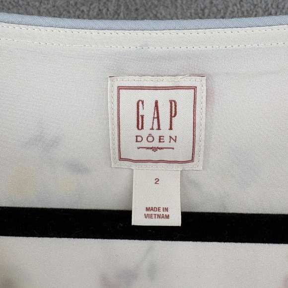 GAP x DÔEN Ivory Flora Flutter Sleeve Midi/Maxi Dress – Size 2 - Picture 16 of 16